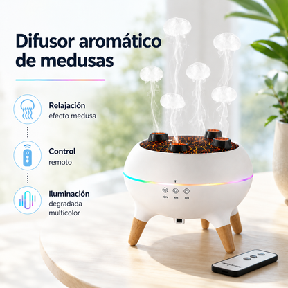 Difusor de Aromas de Medusas con Led